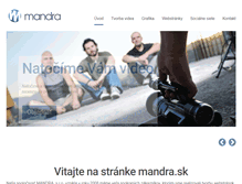Tablet Screenshot of mandra.sk